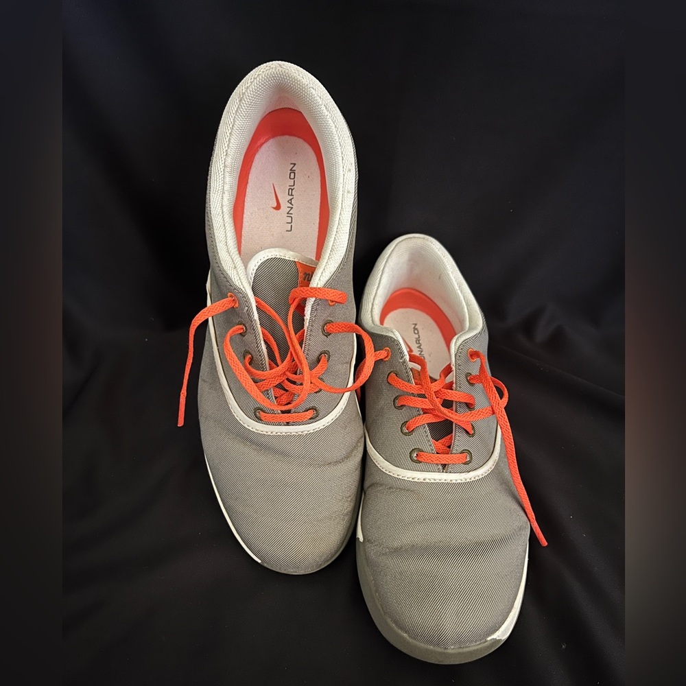 Nike Lunar Duet Sport Golf Shoes Women’s Size 9.5 Gray/Orange